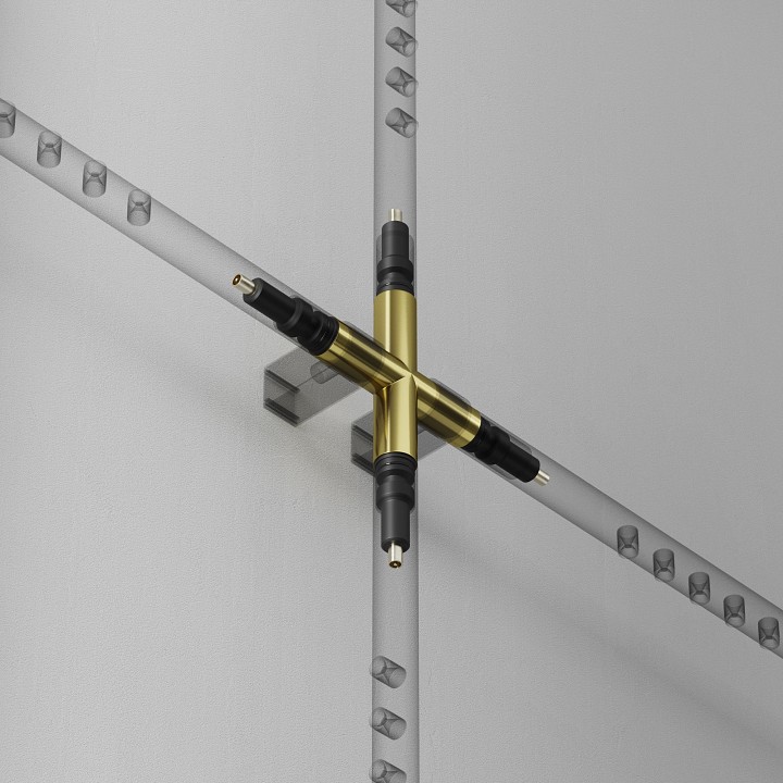 Соединитель x-образный для модульных светильников maytoni accessories for system axity ca008tx-bs