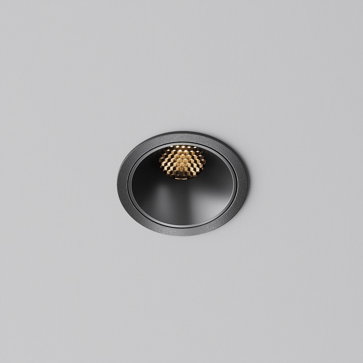 Встраиваемый светильник maytoni alfa led dl043-01-10w2.7k-rd-b