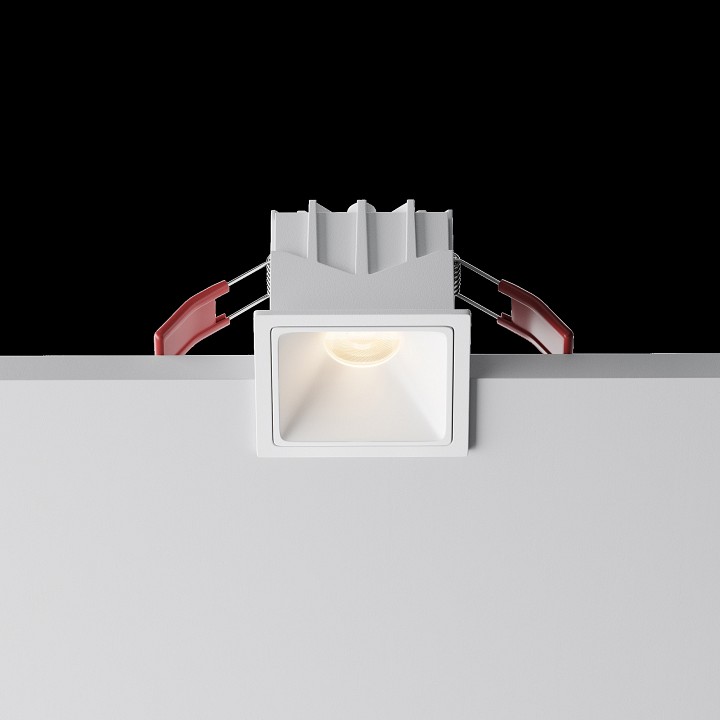 Встраиваемый светильник maytoni alfa led dl043-01-10w3k-sq-w-1
