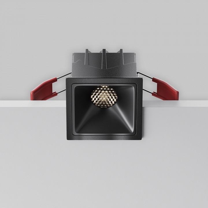 Встраиваемый светильник maytoni alfa led dl043-01-10w4k-sq-b-1