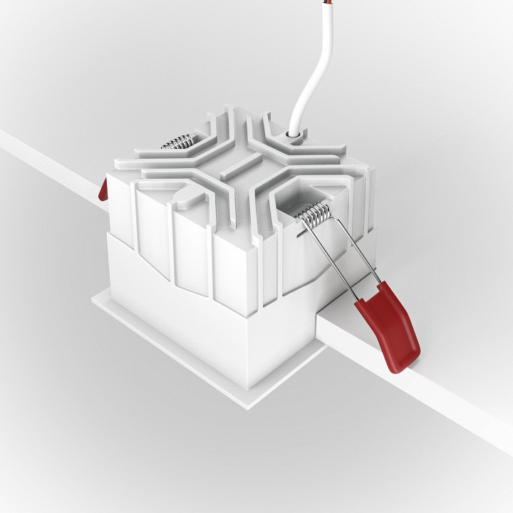 Встраиваемый светильник maytoni alfa dl043-01-15w3k-sq-w