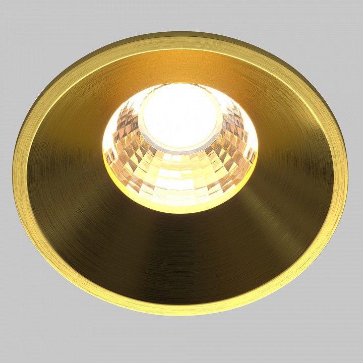 Встраиваемый светильник maytoni round dl058-7w3k-bs