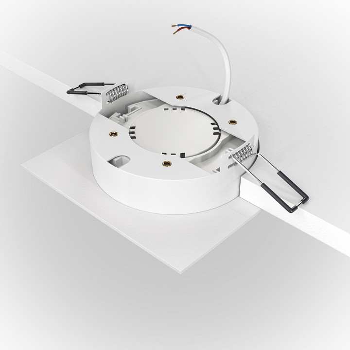 Встраиваемый светильник maytoni hoop dl086-gx53-sq-w