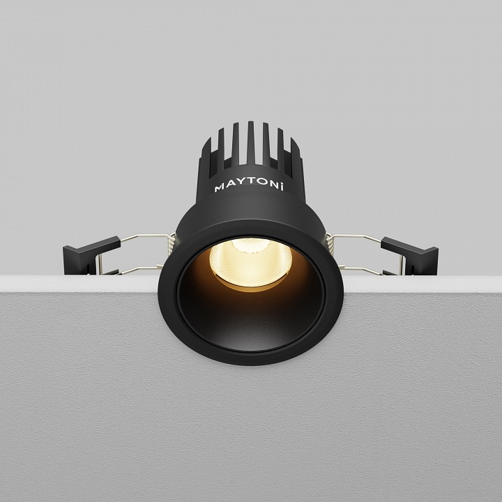 Встраиваемый светильник maytoni dip dl115-10w-2.7k-b