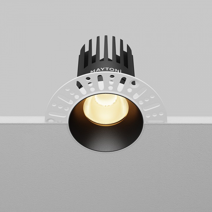 Встраиваемый светильник maytoni dip dl121-15w-2.7k-trs-b