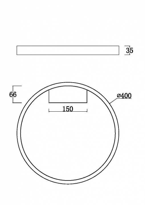 Накладной светильник maytoni rim mod058cl-l25b3k