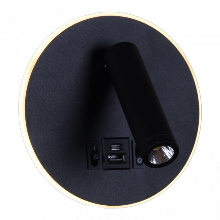 Бра 86203-9.2-001kt led12w+usb bk