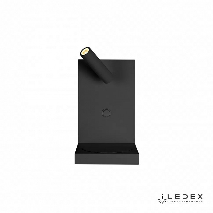 Бра с полкой iledex icharge 1831a bk