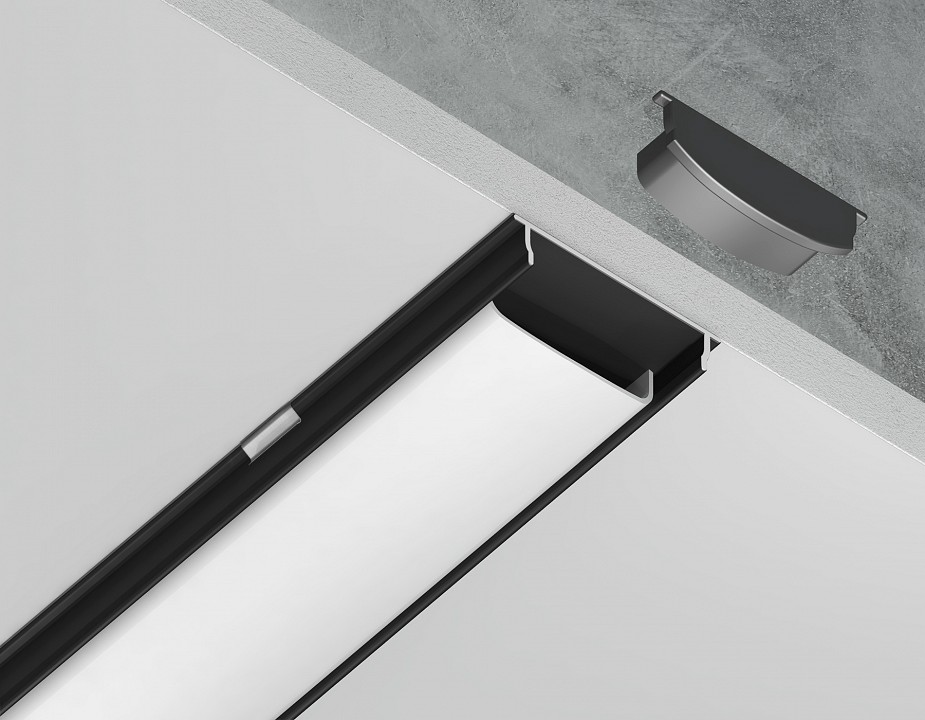 Профиль накладной гибкий ambrella light gp gp1600bk