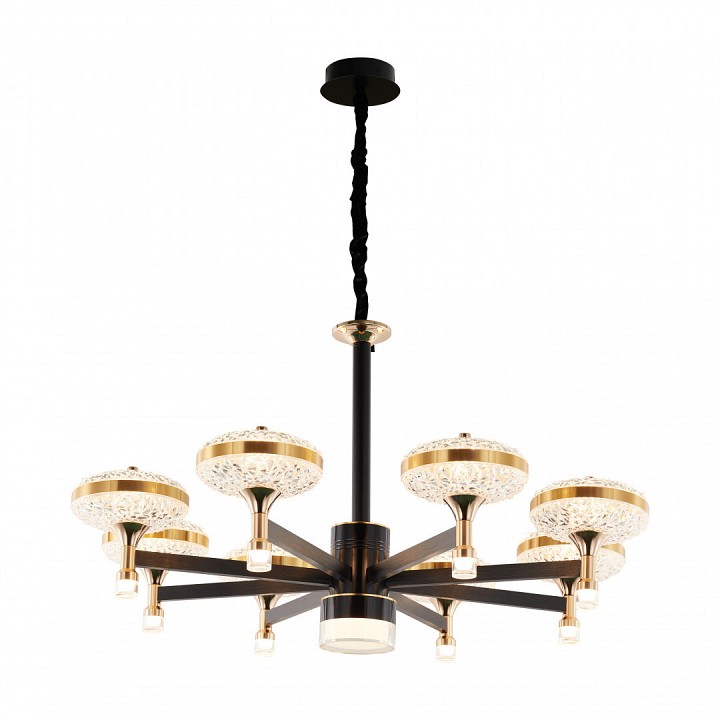 Подвесная люстра arte milano ferrara-72069 273059/8 bk/gd