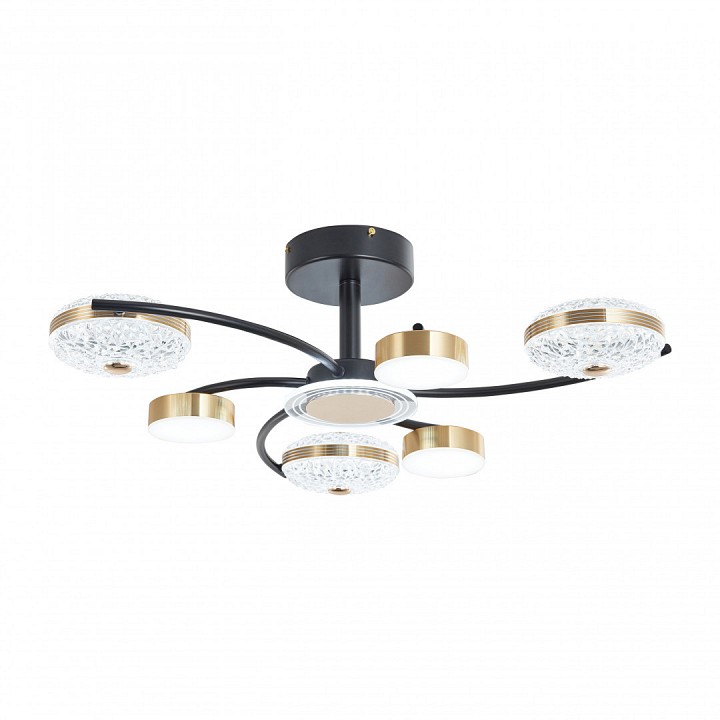 Люстра на штанге arte milano ferrara-72069 279169/3+3 bk/gd