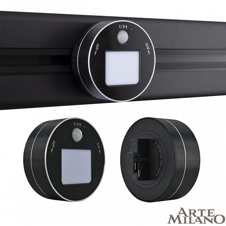 Накладной светильник arte milano am-track-sockets 380011tls/lws black