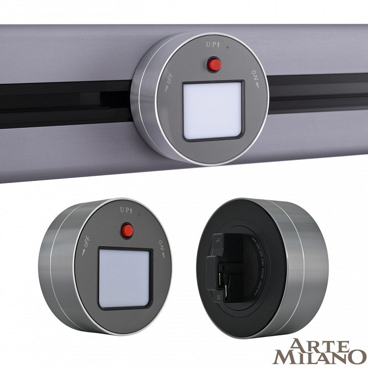 Накладной светильник arte milano am-track-sockets 380011tl/light grey