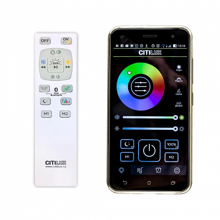 Накладной светильник citilux light &amp; music cl703m61