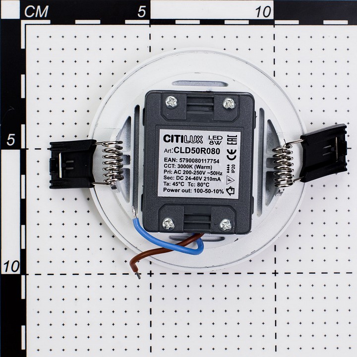 Встраиваемый светильник citilux омега cld50r080