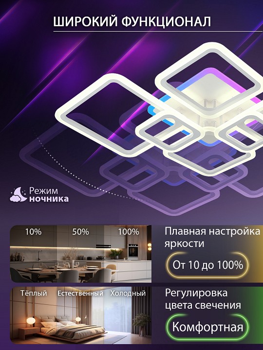 Потолочная люстра natali kovaltseva spektr led lamps 81441
