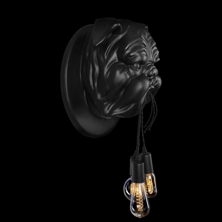 Бра loft it bulldog 10177 black
