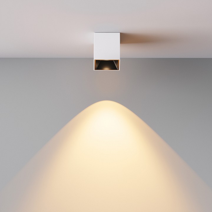 Накладной светильник maytoni alfa led c064cl-5w2.7k-sq-wb