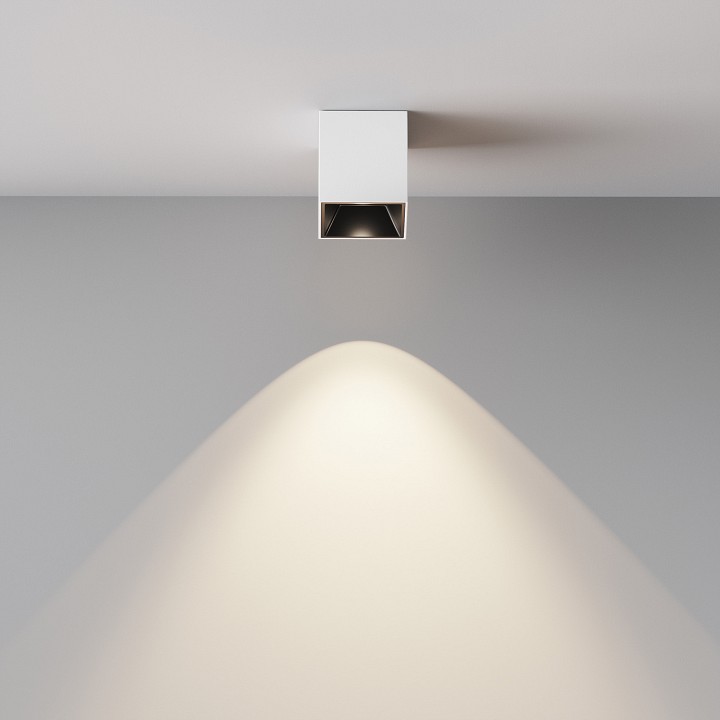 Накладной светильник maytoni alfa led c064cl-5w4k-sq-wb