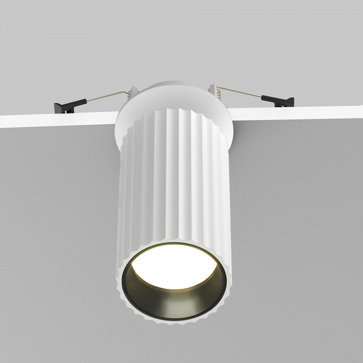 Встраиваемый светильник на штанге maytoni calipso c110cl-01-gu10-w