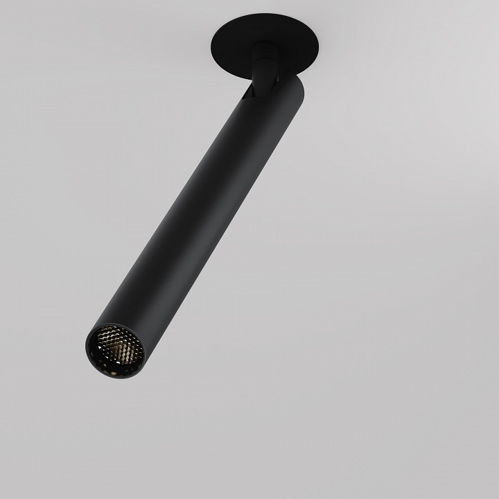 Встраиваемый светильник на штанге maytoni focus t c141rs-l300-6w3k-b