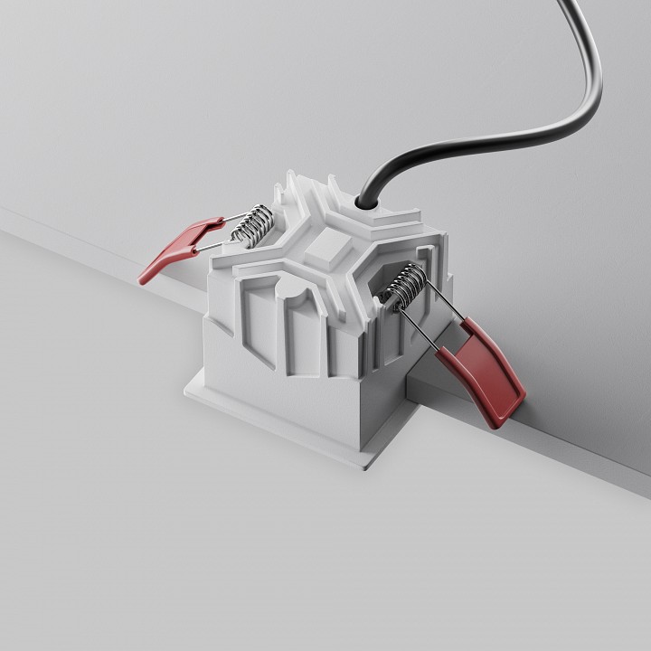 Встраиваемый светильник maytoni alfa led dl043-01-10w3k-sq-w-1