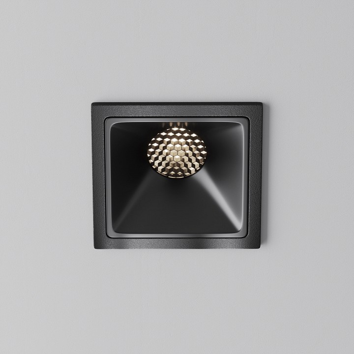 Встраиваемый светильник maytoni alfa led dl043-01-10w4k-sq-b-1