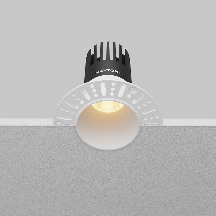 Встраиваемый светильник maytoni dip dl120-10w-2.7k-trs-w