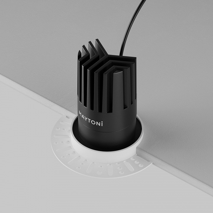 Встраиваемый светильник maytoni dip dl121-15w-2.7k-trs-b