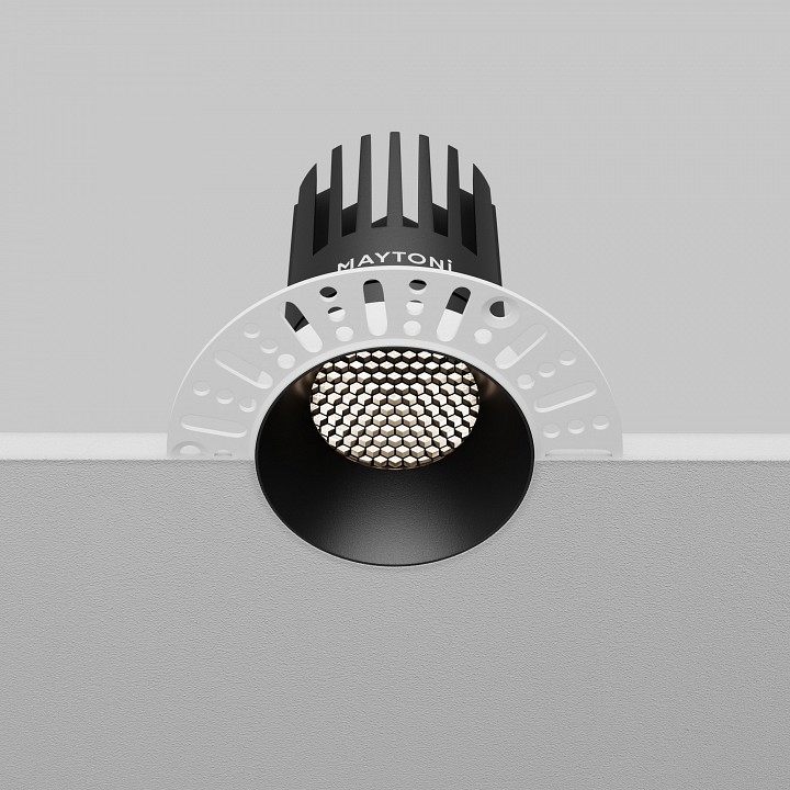 Встраиваемый светильник maytoni dip dl121-15w-4k-trs-b