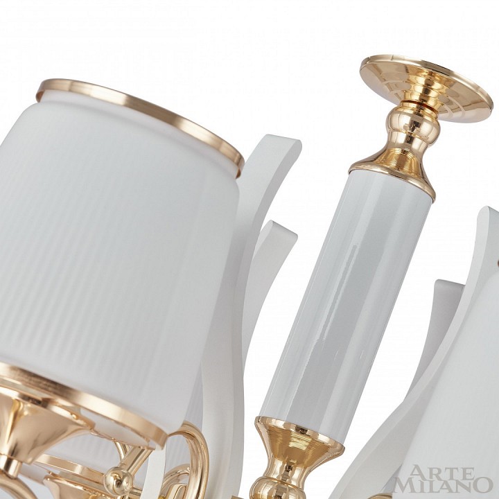 Подвесная люстра arte milano florentia-3857 303857/6 wh/gd