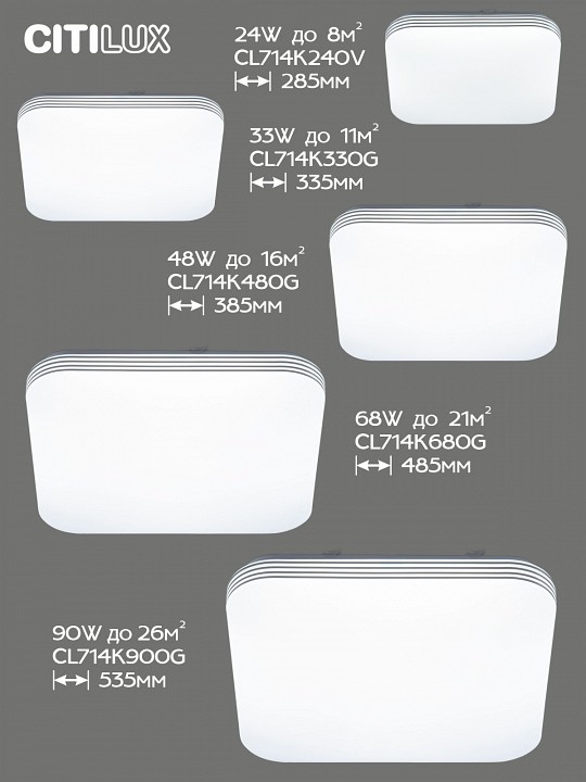 Накладной светильник citilux симпла cl714k330g