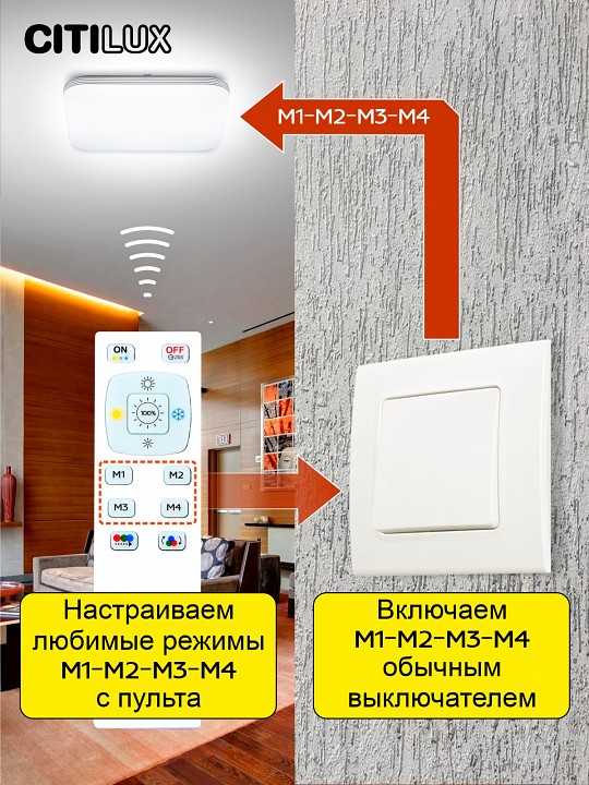 Накладной светильник citilux симпла cl714k480g
