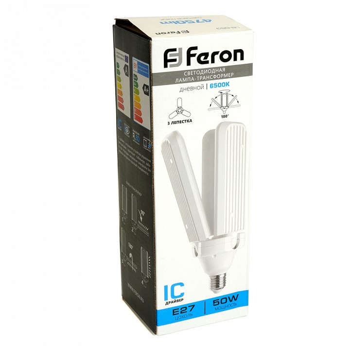 Лампа светодиодная feron lb-653 e27 50вт 6500k 48772