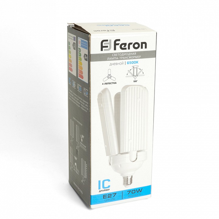 Лампа светодиодная feron lb-654 e27 70вт 6500k 48774