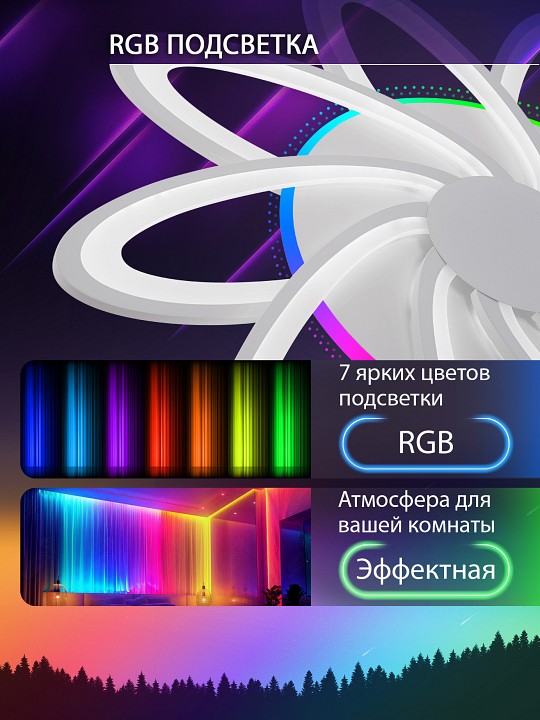 Потолочная люстра natali kovaltseva olimp led lamps 81437