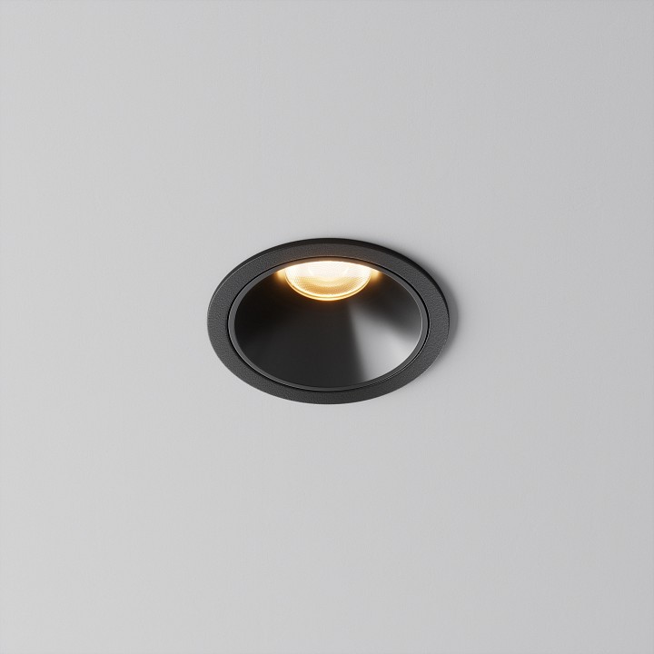 Встраиваемый светильник maytoni alfa led dl043-01-10w2.7k-rd-b
