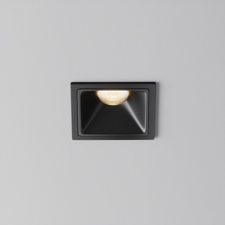 Встраиваемый светильник maytoni alfa led dl043-01-10w3k-sq-b-1