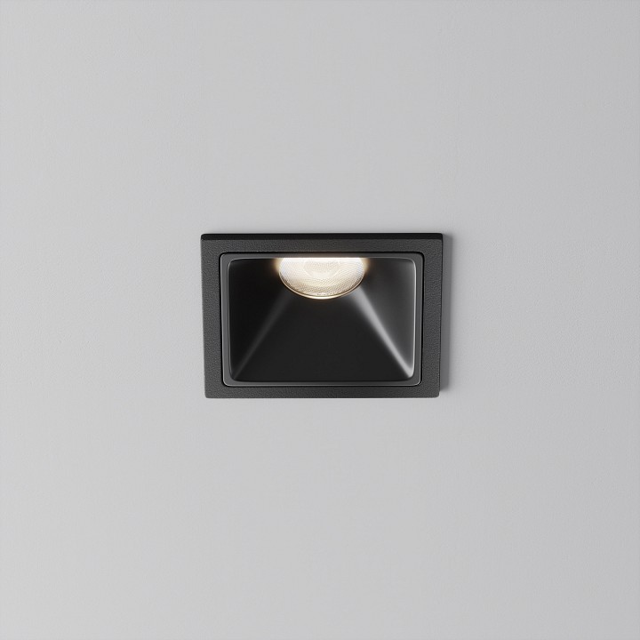Встраиваемый светильник maytoni alfa led dl043-01-10w4k-sq-b-1