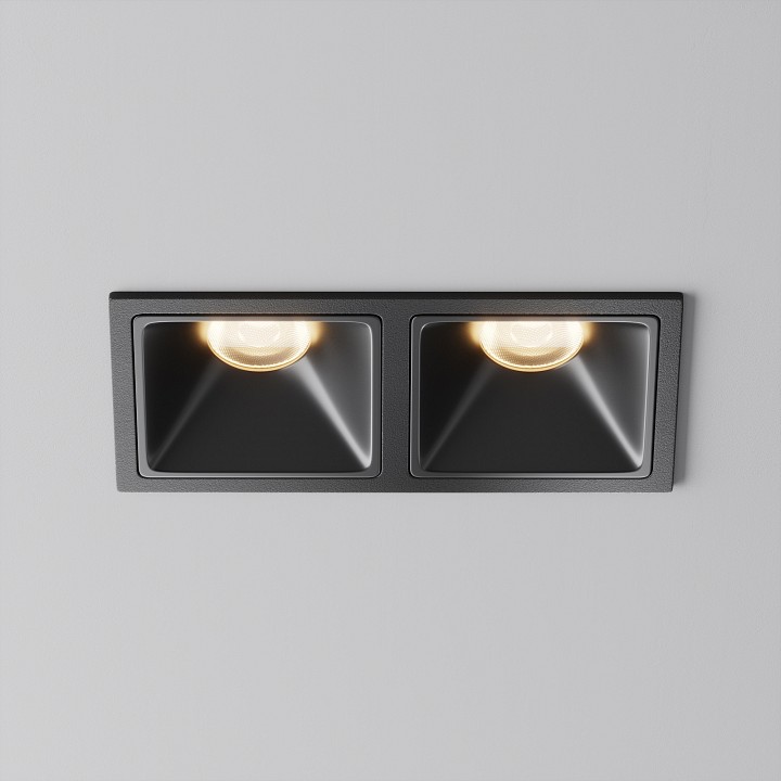 Встраиваемый светильник maytoni alfa led dl043-02-10w3k-sq-b-1