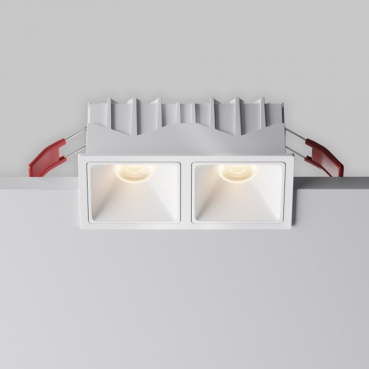 Встраиваемый светильник maytoni alfa led dl043-02-10w3k-sq-w-1