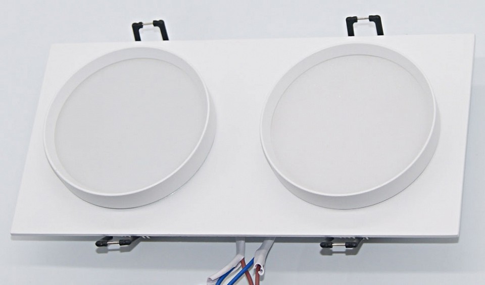 Встраиваемый светильник maytoni hoop dl086-02-gx53-sq-w