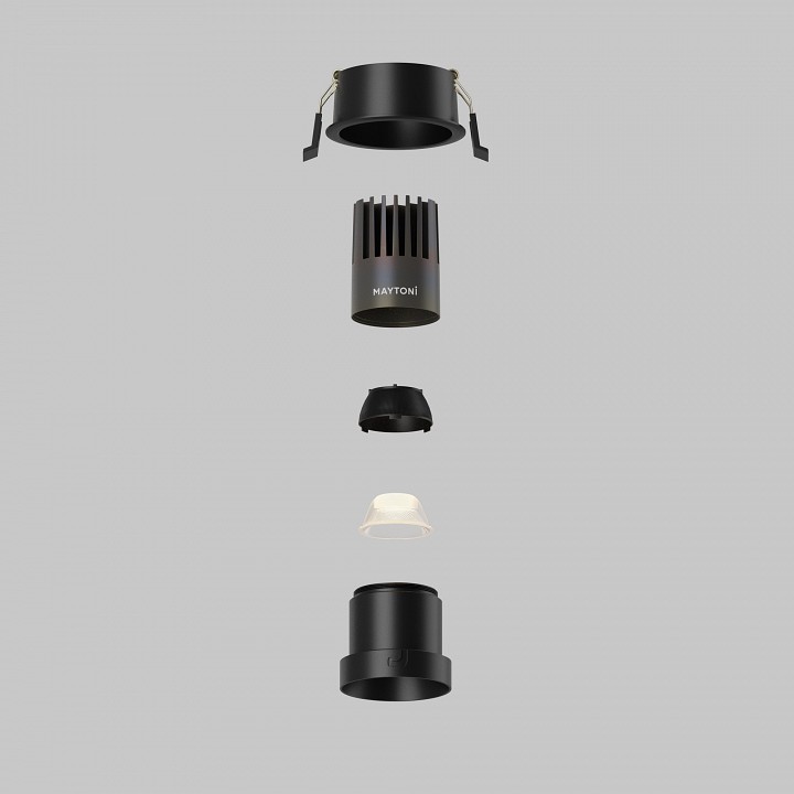 Встраиваемый светильник maytoni dl116-10w-3k-b