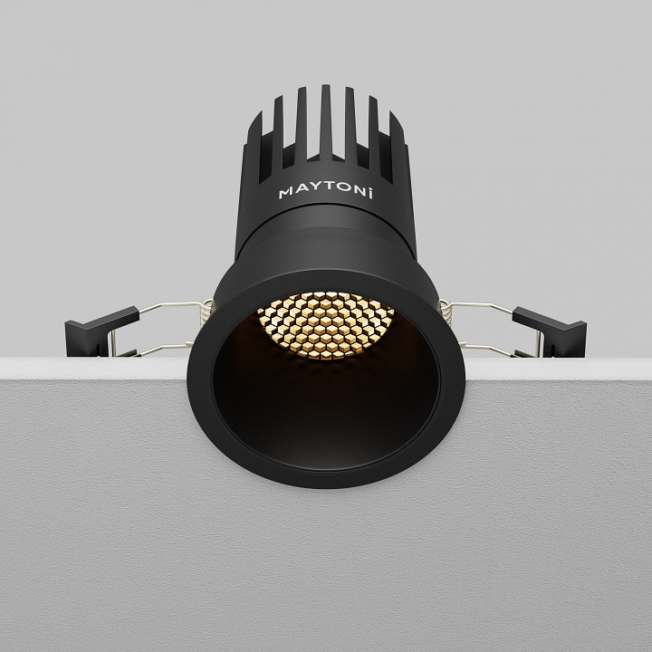 Встраиваемый светильник maytoni dip dl118-15w-2.7k-b