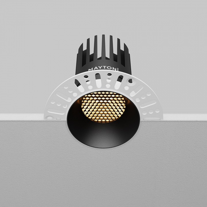 Встраиваемый светильник maytoni dip dl121-15w-2.7k-trs-b