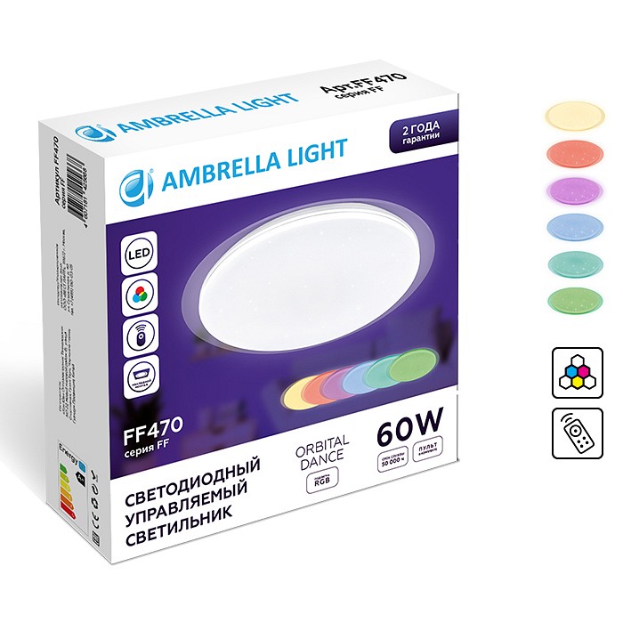 Накладной светильник ambrella light ff ff470