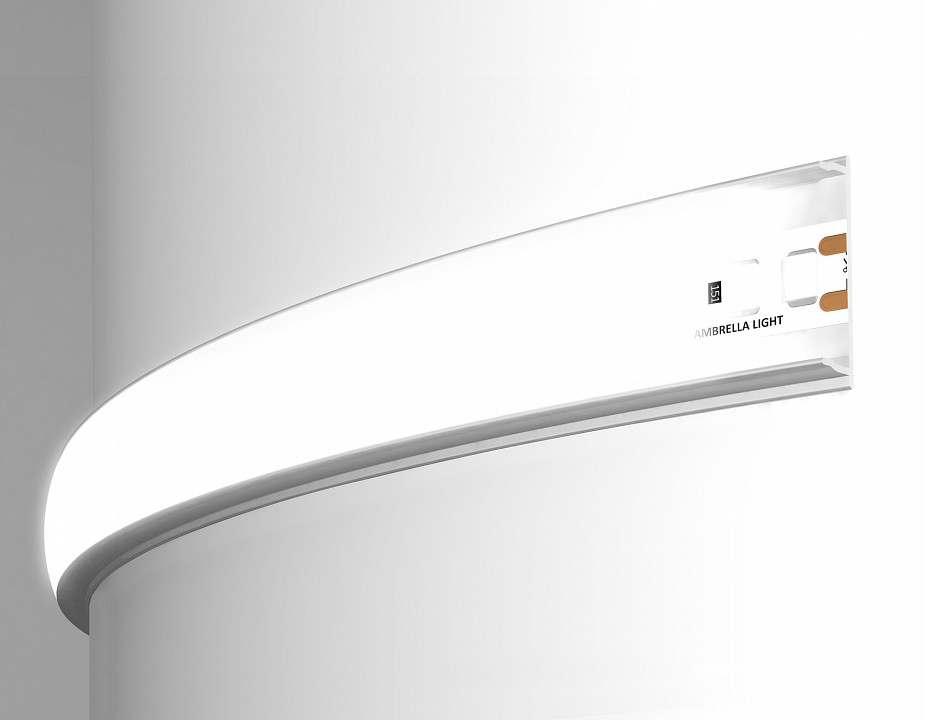 Профиль накладной гибкий ambrella light gp gp1600wh