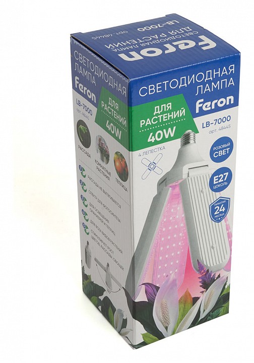 Лампа светодиодная feron lb-7000 e27 40вт k 48445