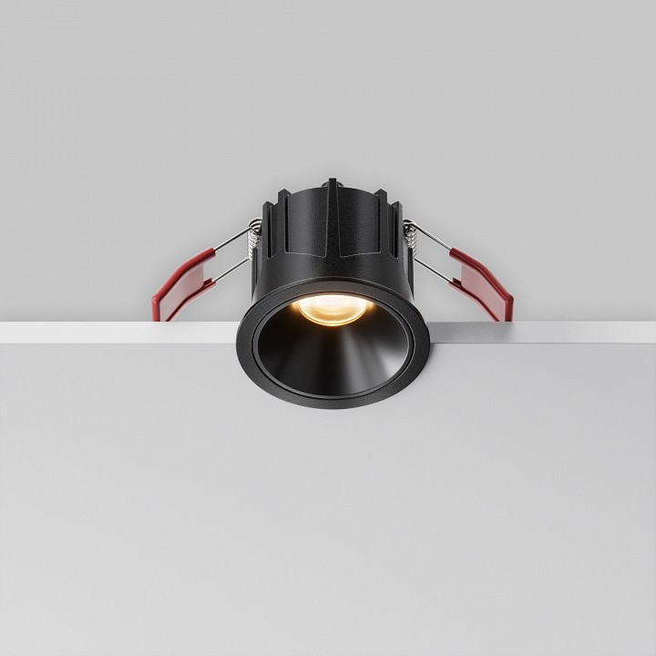 Встраиваемый светильник maytoni alfa led dl043-01-10w2.7k-rd-b