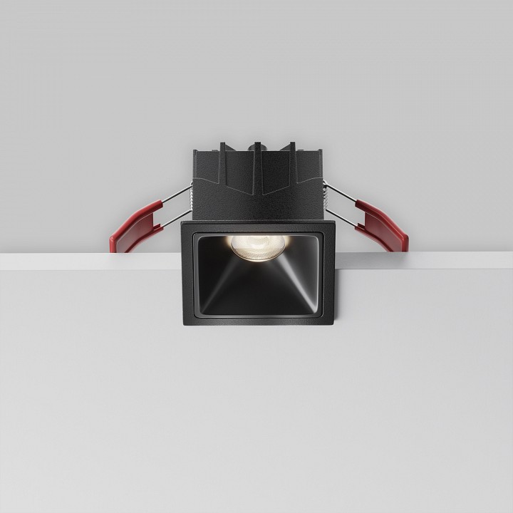 Встраиваемый светильник maytoni alfa led dl043-01-10w4k-sq-b-1